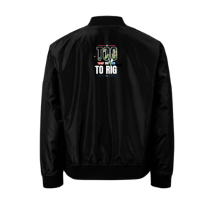 Too Big To Rig Emoji Flag Premium recycled bomber jacket