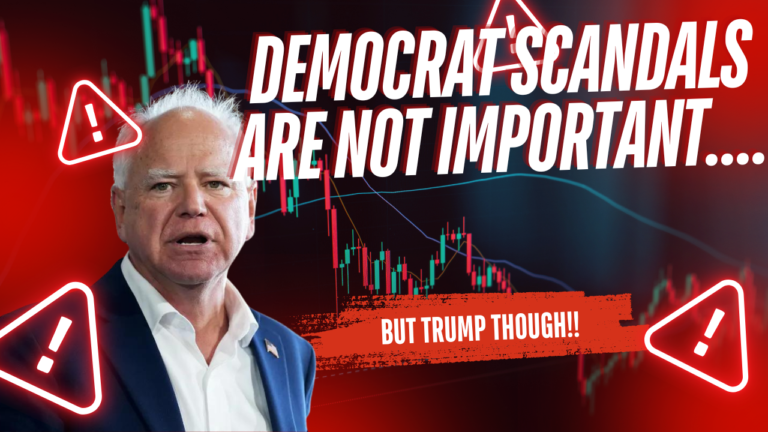 Democrat scandals are not important....