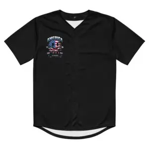 Too Big To Rig Trump Patriotic Recycled baseball jersey