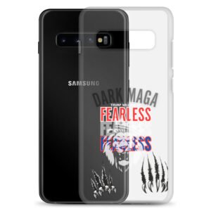 Dark Maga Fearless Lion Trump Will Fix It Clear Case for Samsung®