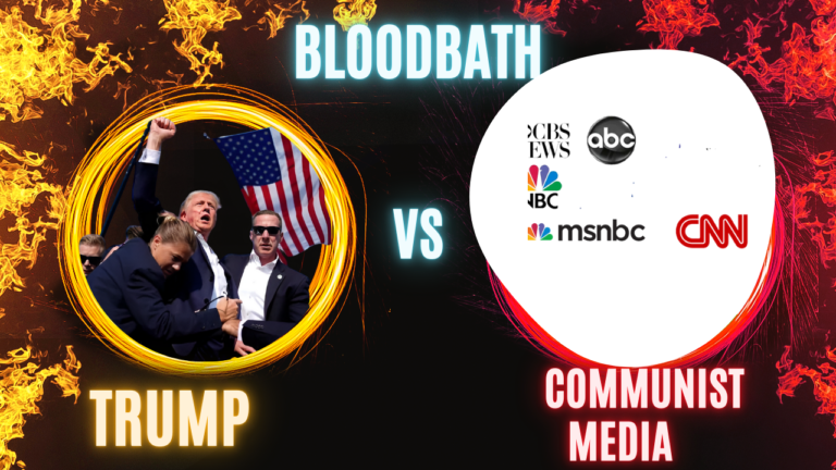 Illustration depicting selective outrage in U.S. political discourse, highlighting differences in media portrayal of Democratic and Republican language choices.