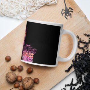 Dark Maga Hot Pink Trump Will Fix It White glossy mug