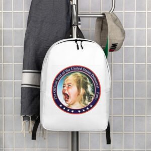 Democrat Cry Baby Seal Political Humor Minimalist Backpack